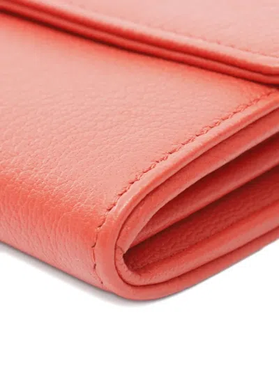 Pre-owned Chanel 2019 Coco Mark Wallet In Red