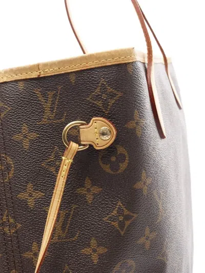 Pre-owned Louis Vuitton 2008 Neverfull Mm Monogram Tote Bag In Brown