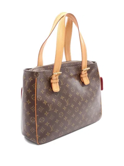 Pre-owned Louis Vuitton 2008 Multipli Cité Monogram Canvas Tote Bag In Brown