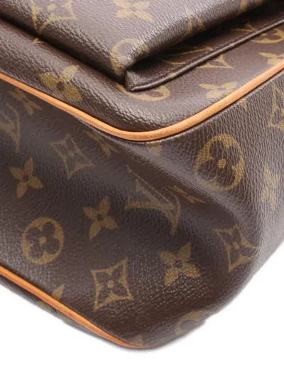 Pre-owned Louis Vuitton 2008 Multipli Cité Monogram Canvas Tote Bag In Brown