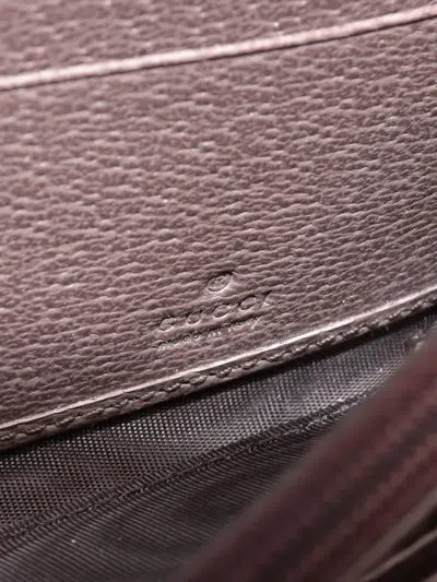 Pre-owned Gucci 2024 Gg Supreme Ophidia Continental Wallet In Neutral