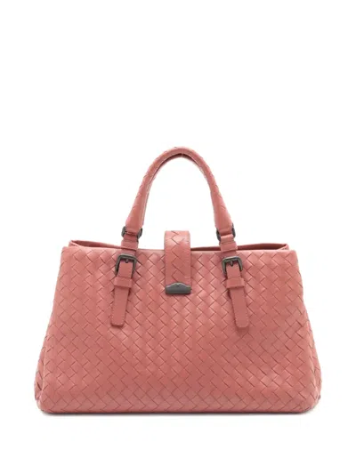 Pre-owned Bottega Veneta 2024 Medium Intrecciato Roma Tote Bag