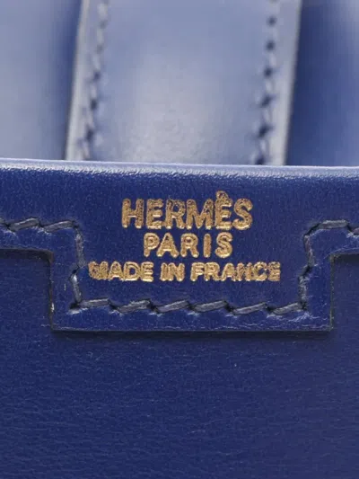 Pre-owned Hermes 2006 Jije Clutch Bag In Blue