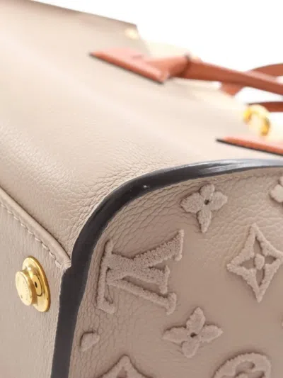 Pre-owned Louis Vuitton 2019 On My Side Mm Handbag In Neutral
