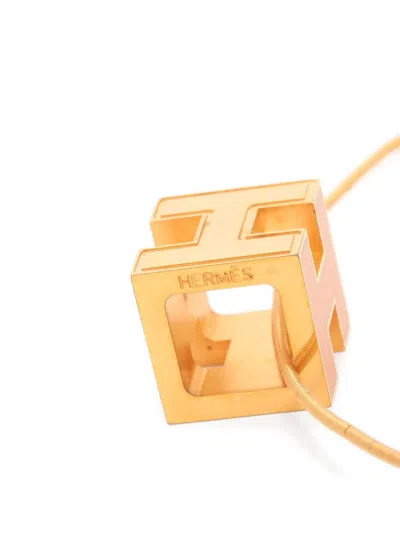 Pre-owned Hermes Cubic H Necklace