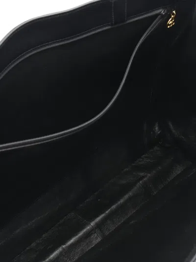 Pre-owned Chanel 90s Leather Chain Tote Bag