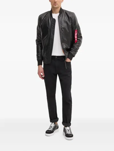 Alpha Industries Ma-1 Bomber Jacket In Black