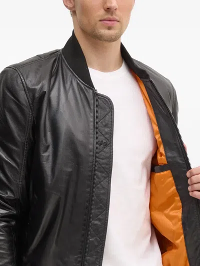 Alpha Industries Ma-1 Bomber Jacket In Black