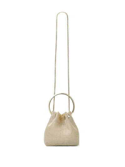 Jimmy Choo Bon Bon Metallic Mesh Top Handle Bag In Multi