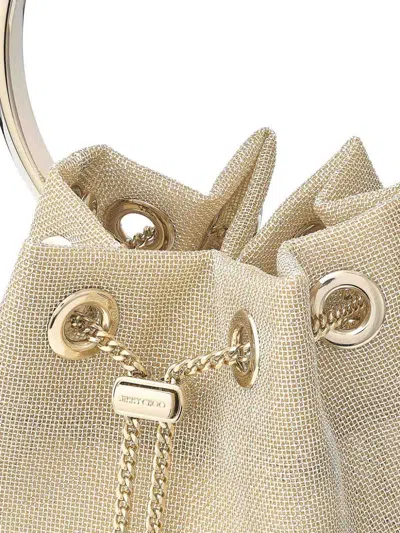 Jimmy Choo Bon Bon Metallic Mesh Top Handle Bag In Multi