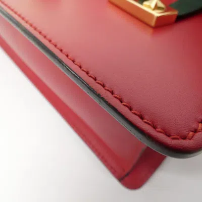 Pre-owned Gucci Sylvie Gold Leather Shoulder Bag ()