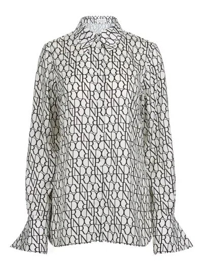 Nina Ricci Bell-cuff Printed Shirt