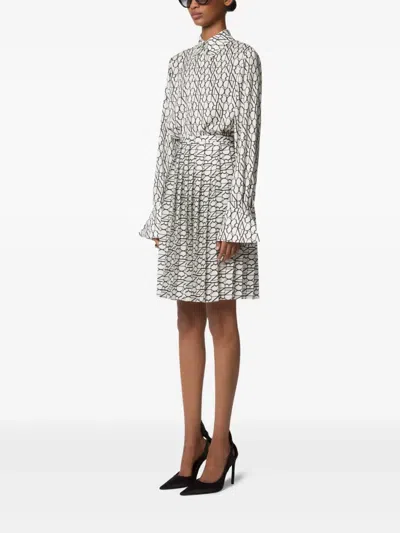 Nina Ricci Bell-cuff Printed Shirt