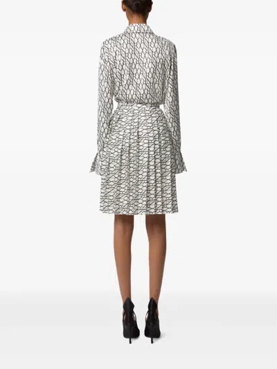 Nina Ricci Bell-cuff Printed Shirt