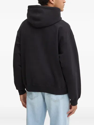 Bluemarble Logo-print Hoodie In Black