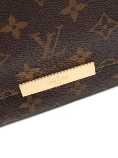 Pre-owned Louis Vuitton 2014 Favorite Mm Monogram Chain Shoulder Bag In Brown