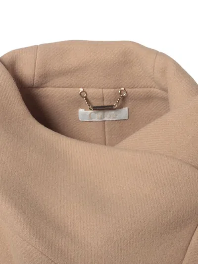 Pre-owned Chloé Asymmetric Hooded Jacket