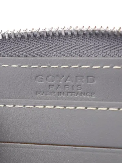 Pre-owned Goyard 10s Matignon Pm Zip-fastening Coin Purse In Gray