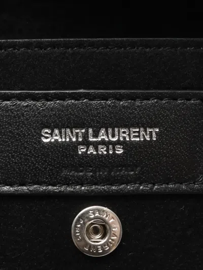 Pre-owned Saint Laurent 2010s Teddy Leather Drawstring Backpack