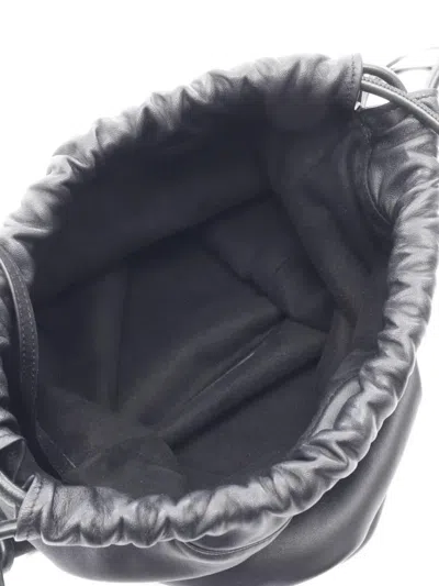 Pre-owned Saint Laurent 2010s Teddy Leather Drawstring Backpack