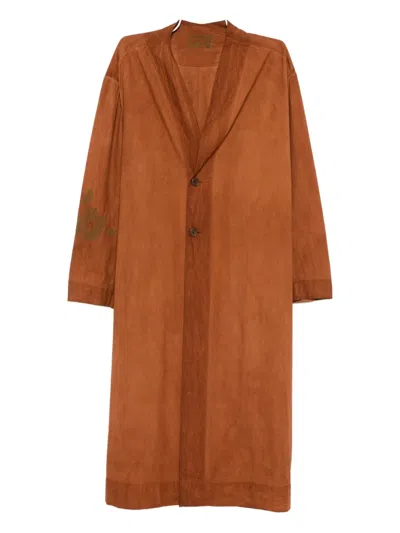 Kinyan Lam Cotton Collarless Coat