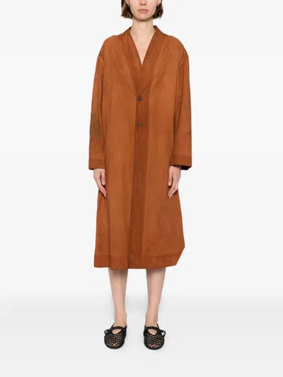 Kinyan Lam Cotton Collarless Coat