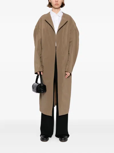 Y's Tiered Coat In Green