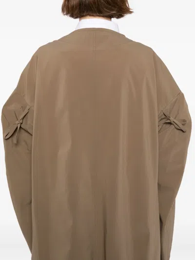 Y's Tiered Coat In Green