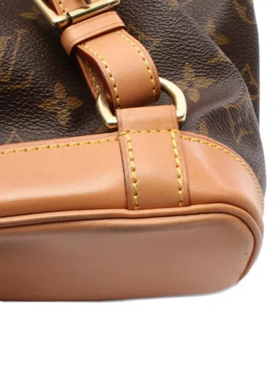 Pre-owned Louis Vuitton 1999 Montsouris Mm Monogram Leather Backpack
