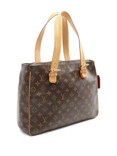 Pre-owned Louis Vuitton 2004 Multi-priest Monogram Handbag In Brown