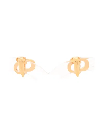 Pre-owned Dior Cd-logo Clasp Earrings