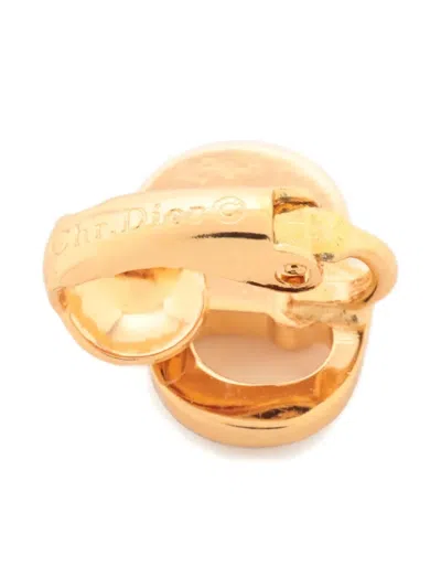 Pre-owned Dior Cd-logo Clasp Earrings