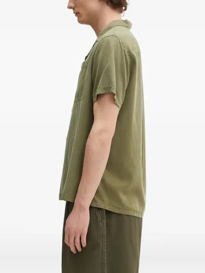 Barbour Mens Archer Relaxed-fit Woven Shirt Burnt Olive In Green