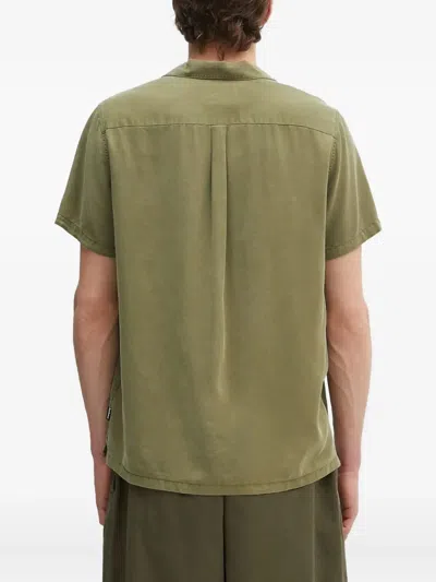 Barbour Mens Archer Relaxed-fit Woven Shirt Burnt Olive In Green