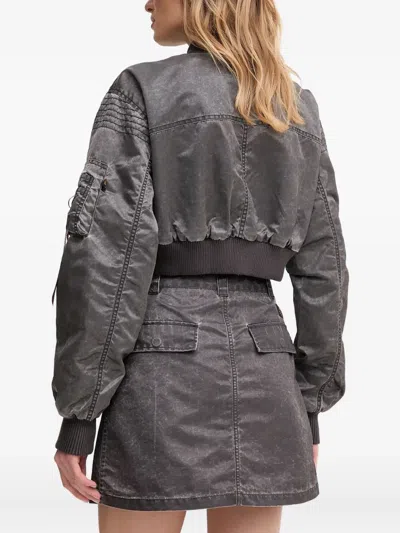 Alpha Industries Cropped Zip-up Bomber Jacket