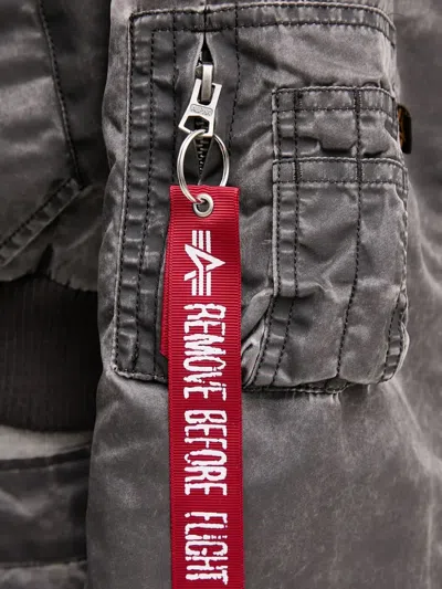 Alpha Industries Cropped Zip-up Bomber Jacket