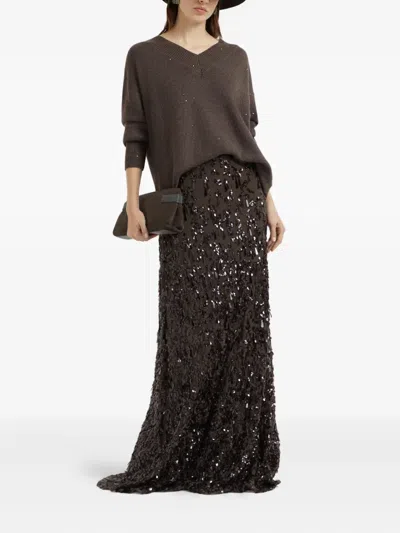 Brunello Cucinelli Sequin-embellished Sweater