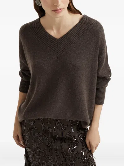 Brunello Cucinelli Sequin-embellished Sweater
