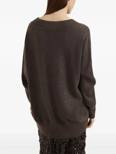 Brunello Cucinelli Sequin-embellished Sweater