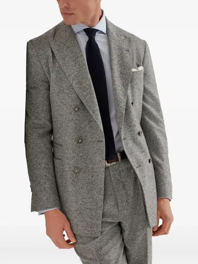 Brunello Cucinelli Spread Collar Shirt In White