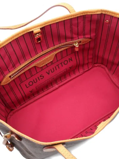 Pre-owned Louis Vuitton 2016 Neverfull Pm Handbag In Brown