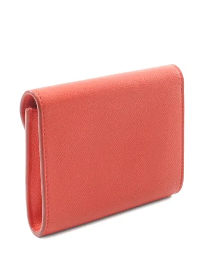 Pre-owned Celine 2000s Medium Trotter Wallet In Red