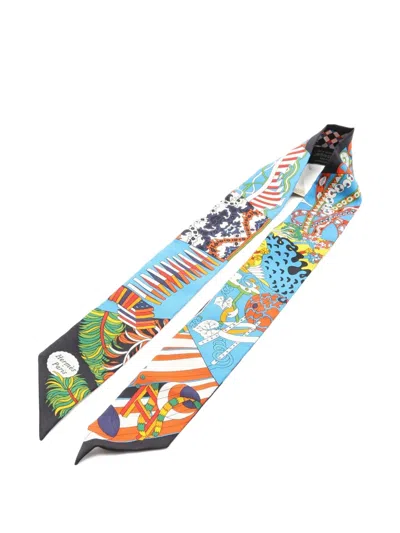 Pre-owned Hermes 20s De L'ombrelle Aux Duele Scarves