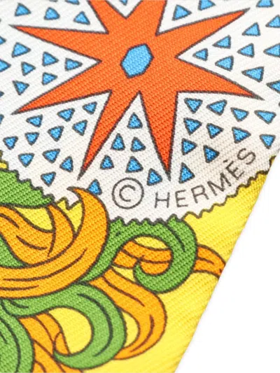 Pre-owned Hermes 20s De L'ombrelle Aux Duele Scarves