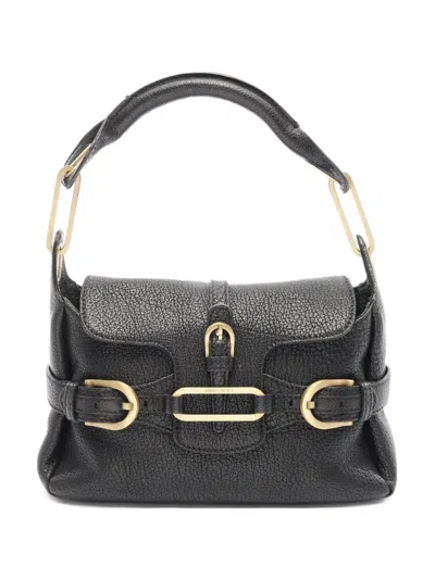 Pre-owned Jimmy Choo 2000s Leather Shoulder Bag In Black