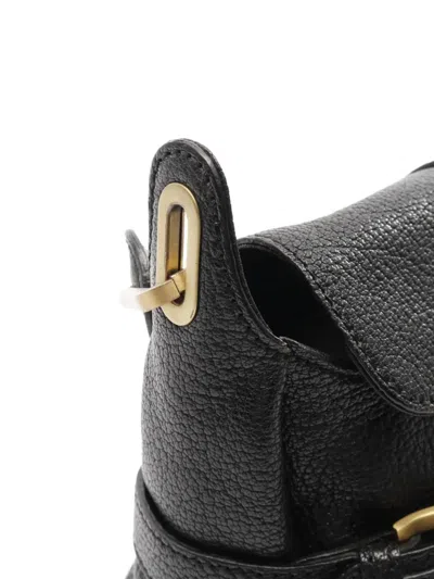 Pre-owned Jimmy Choo 2000s Leather Shoulder Bag In Black