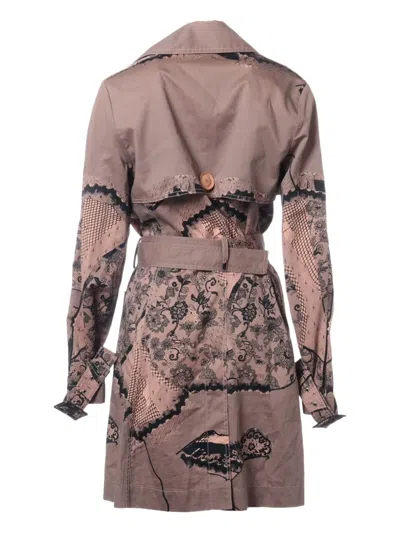 Pre-owned Dior 2023 Lace-print Trench Coat