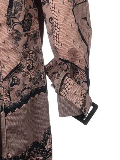 Pre-owned Dior 2023 Lace-print Trench Coat