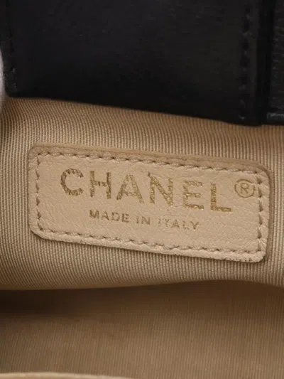 Pre-owned Chanel 2016-2017 Mini Diamond-quilting Tote Bag In Black