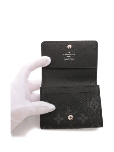Pre-owned Louis Vuitton Monogram-pattern Wallet In Black